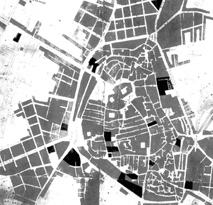 Palazzi Porro nel tessuto urbano dell'ottocento (XIX sec., '800): dimore dal cinque al sette-ottocento --- Clicca uno dei 16 palazzi